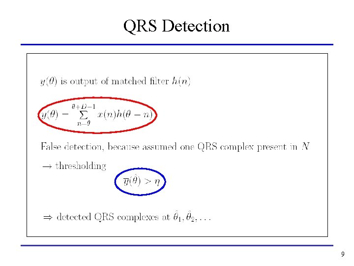 QRS Detection 9 