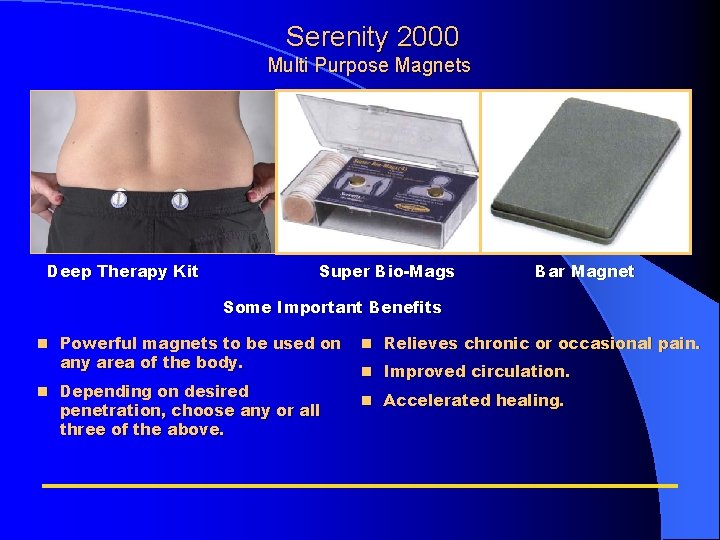 Serenity 2000 Multi Purpose Magnets Deep Therapy Kit Super Bio-Mags Bar Magnet Some Important