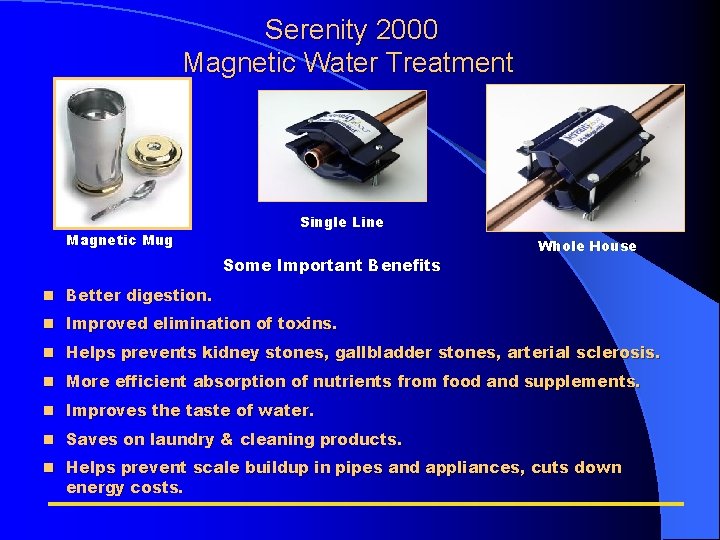 Serenity 2000 Magnetic Water Treatment Magnetic Mug Single Line Some Important Benefits Whole House