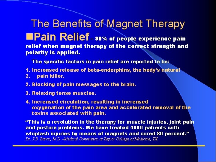 The Benefits of Magnet Therapy Pain Relief – 90% of people experience pain relief