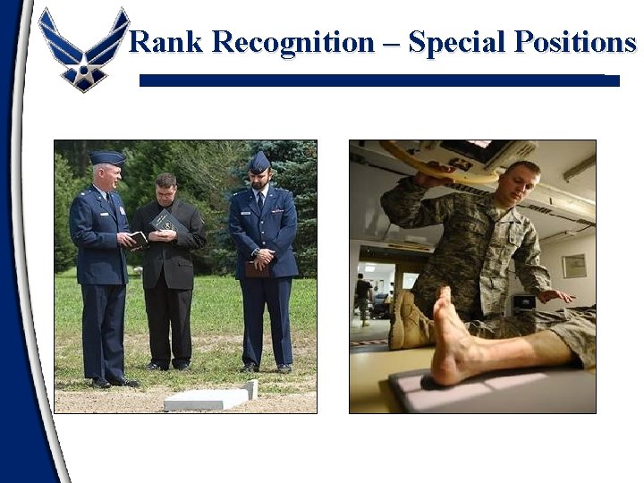 Rank Recognition – Special Positions 