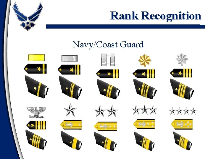 Rank Recognition Navy/Coast Guard 