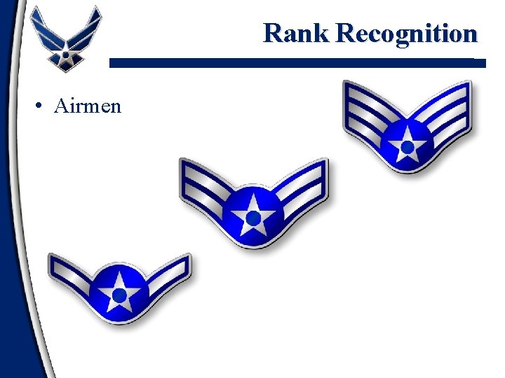 Rank Recognition • Airmen 