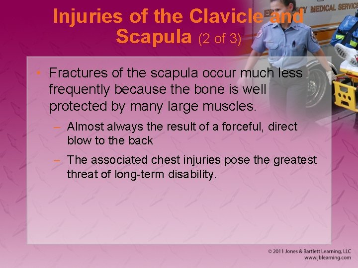 Injuries of the Clavicle and Scapula (2 of 3) • Fractures of the scapula