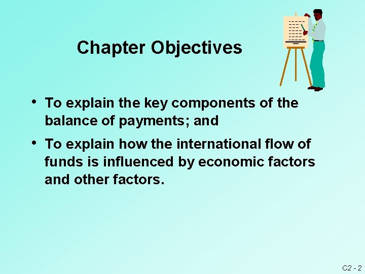 Chapter Objectives • To explain the key components of the balance of payments; and