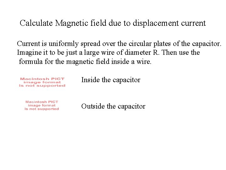Calculate Magnetic field due to displacement current Current is uniformly spread over the circular