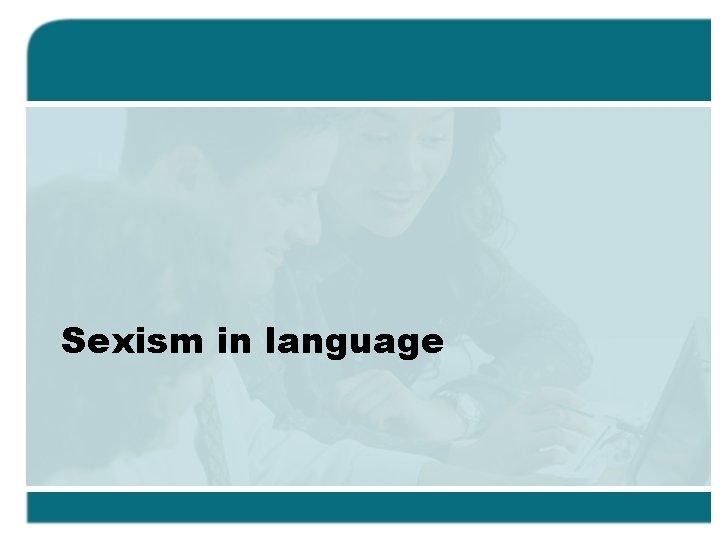 Sexism in language 