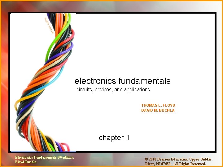 electronics fundamentals circuits, devices, and applications THOMAS L. FLOYD DAVID M. BUCHLA chapter 1