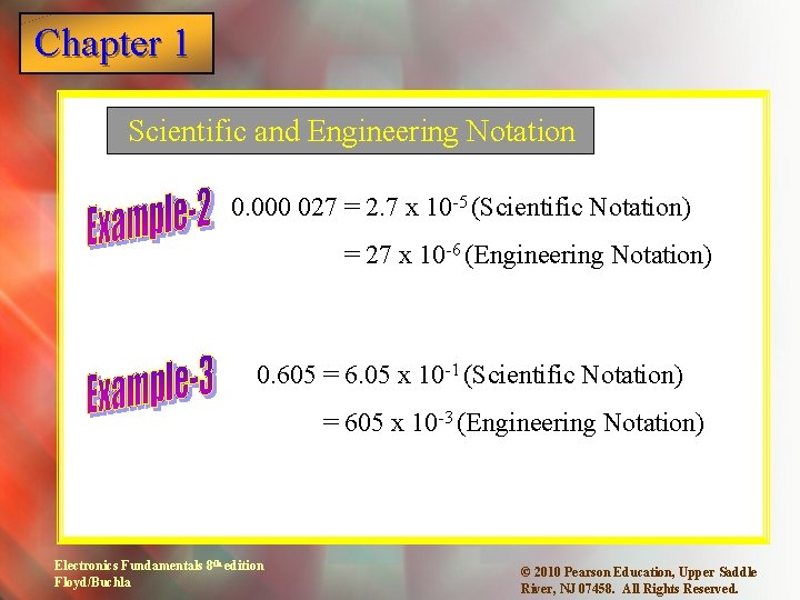 Chapter 1 Scientific and Engineering Notation 0. 000 027 = 2. 7 x 10