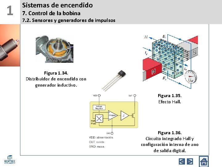 1 Sistemas de encendido 7. Control de la bobina 7. 2. Sensores y generadores