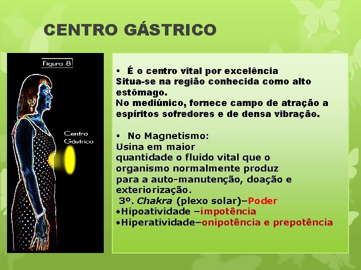 CENTRO GÁSTRICO § É o centro vital por excelência Situa-se na região conhecida como