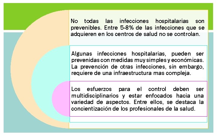 No todas las infecciones hospitalarias son prevenibles. Entre 5 -8% de las infecciones que No todas las infecciones hospitalarias son prevenibles. Entre 5 -8% de las infecciones que