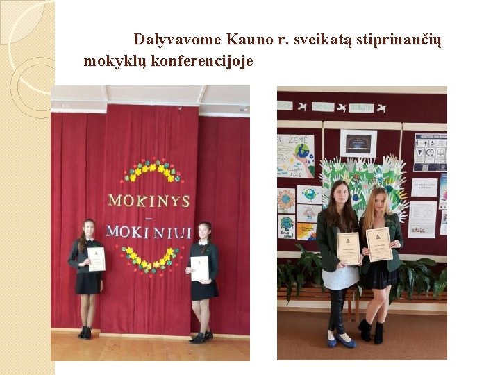 Dalyvavome Kauno r. sveikatą stiprinančių mokyklų konferencijoje 