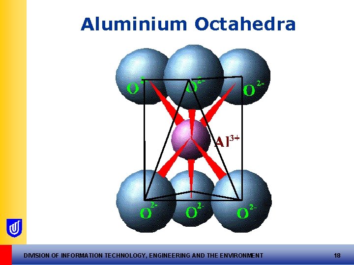 Aluminium Octahedra DIVISION OF INFORMATION TECHNOLOGY, ENGINEERING AND THE ENVIRONMENT 18 