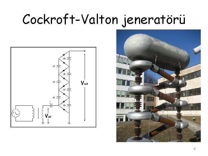 Cockroft-Valton jeneratörü 8 