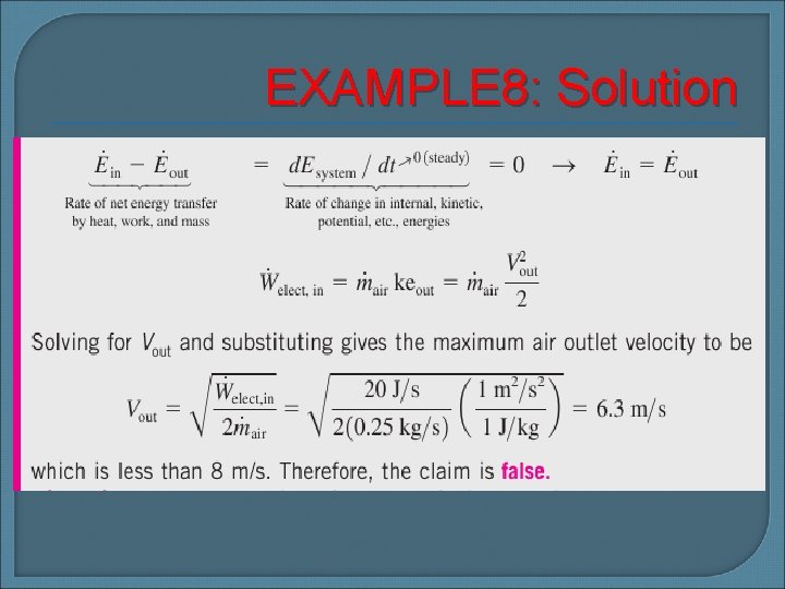 EXAMPLE 8: Solution 