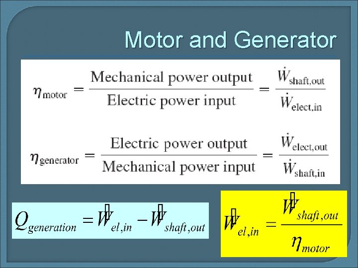 Motor and Generator 