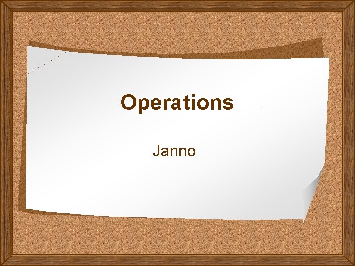 Operations Janno 