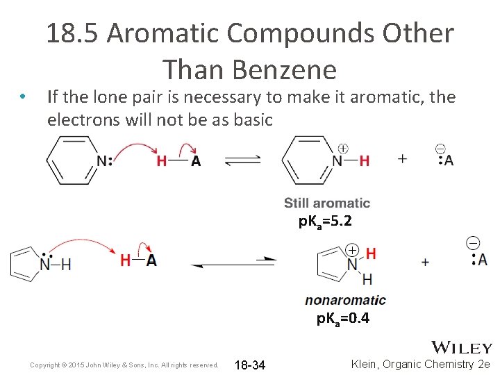  • 18. 5 Aromatic Compounds Other Than Benzene If the lone pair is