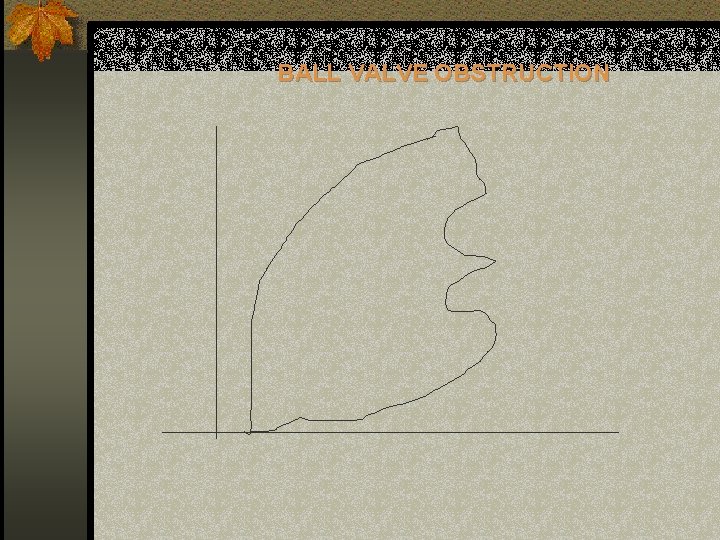 BALL VALVE OBSTRUCTION 