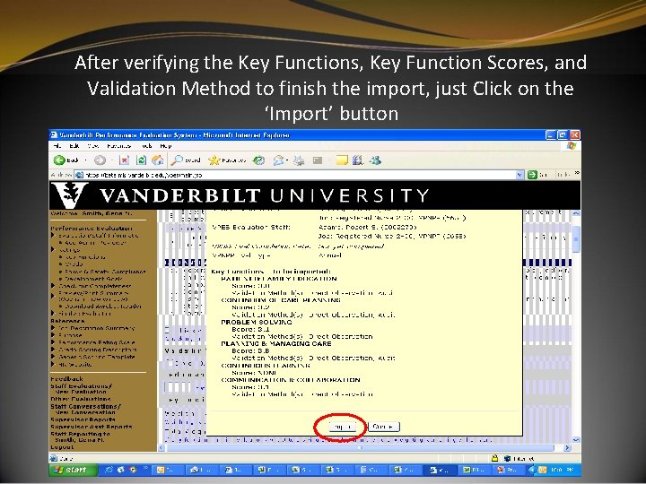 After verifying the Key Functions, Key Function Scores, and Validation Method to finish the After verifying the Key Functions, Key Function Scores, and Validation Method to finish the