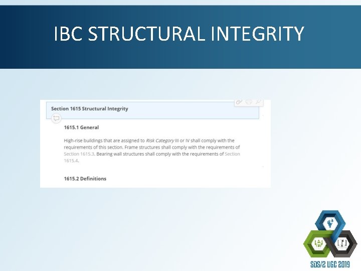 IBC STRUCTURAL INTEGRITY 