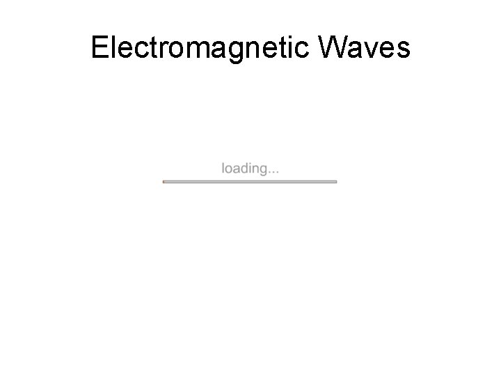 Electromagnetic Waves 