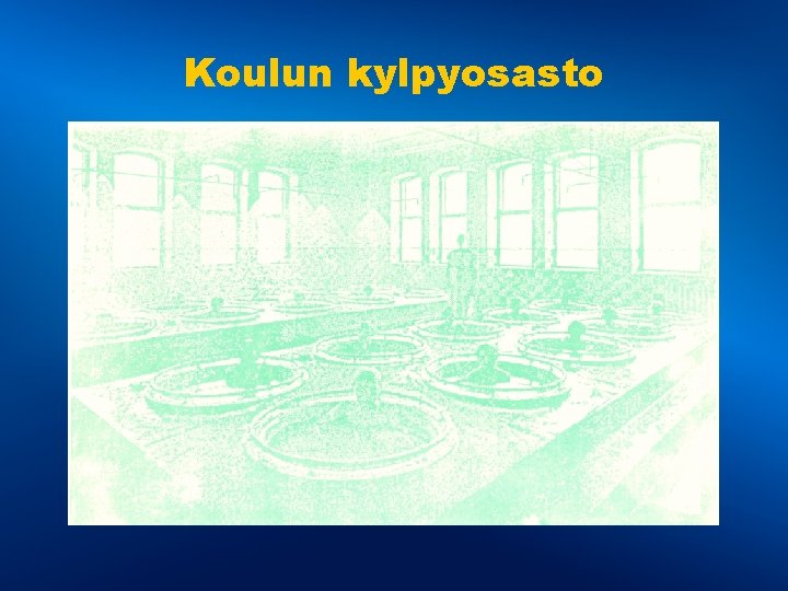 Koulun kylpyosasto 