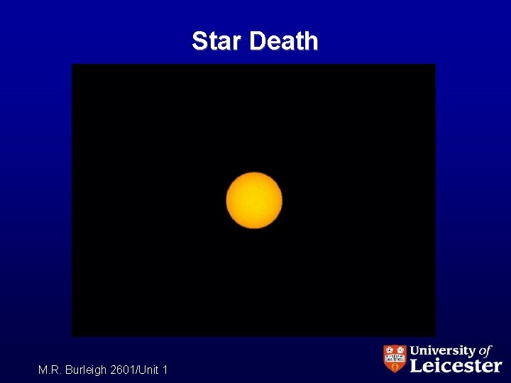 Star Death M. R. Burleigh 2601/Unit 1 