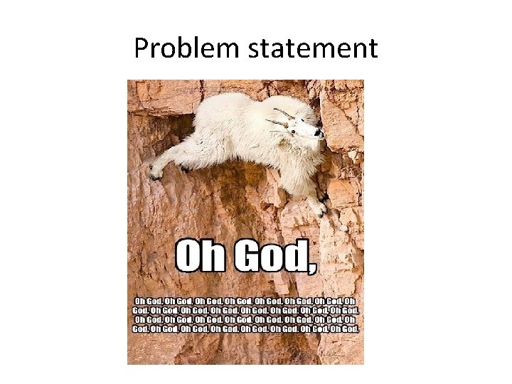 Problem statement 