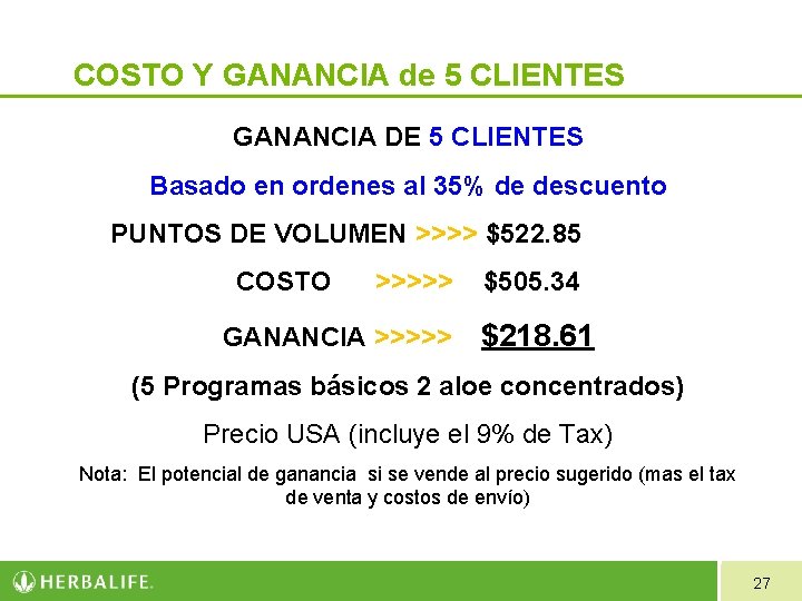 COSTO Y GANANCIA de 5 CLIENTES GANANCIA DE 5 CLIENTES Basado en ordenes al COSTO Y GANANCIA de 5 CLIENTES GANANCIA DE 5 CLIENTES Basado en ordenes al