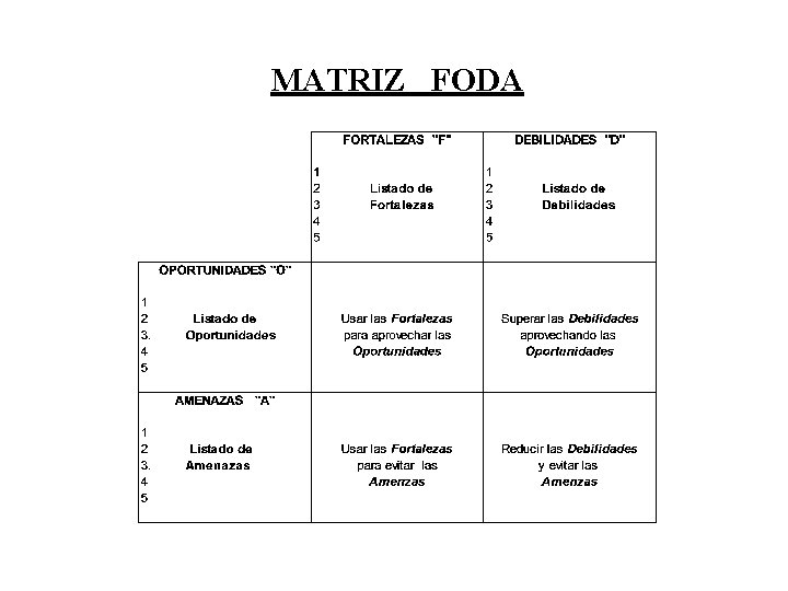 MATRIZ FODA 