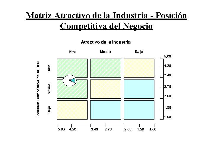 Matriz Atractivo de la Industria - Posición Competitiva del Negocio 