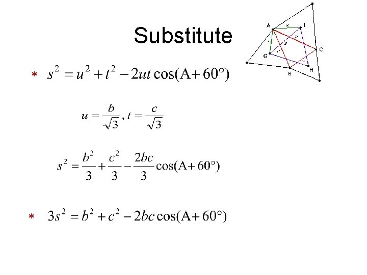 Substitute * * 