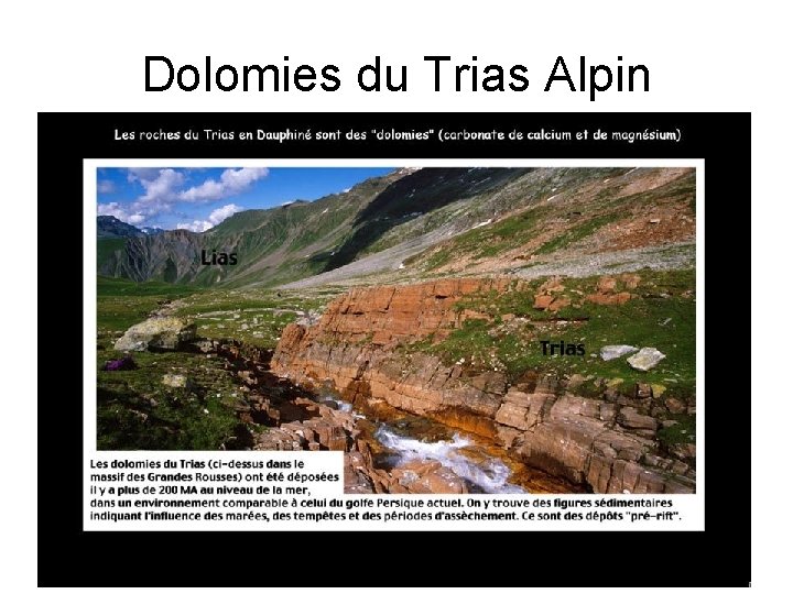 Dolomies du Trias Alpin 