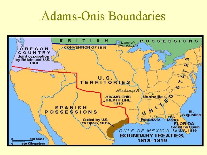 Adams-Onis Boundaries 