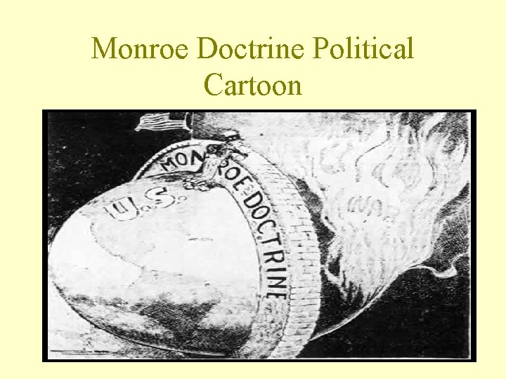 Monroe Doctrine Political Cartoon 