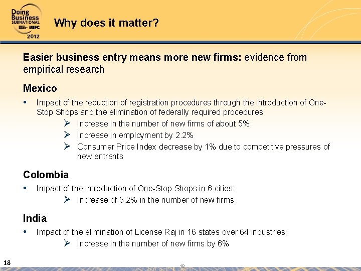 Why does it matter? Easier business entry means more new firms: evidence from empirical