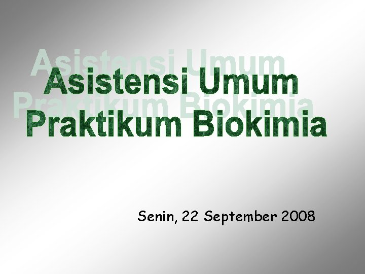 Senin, 22 September 2008 