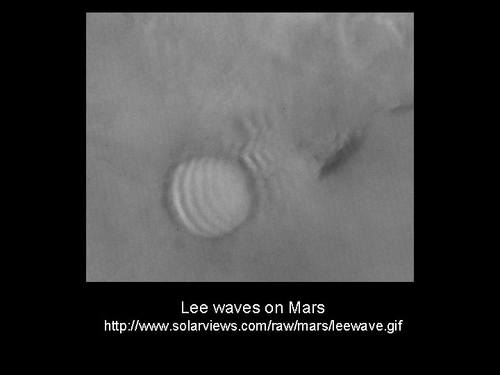 Lee waves on Mars http: //www. solarviews. com/raw/mars/leewave. gif 