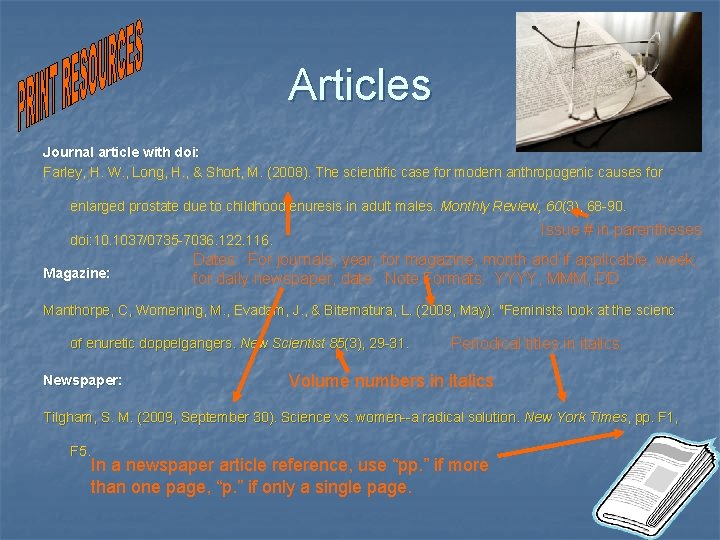 Articles Journal article with doi: Farley, H. W. , Long, H. , & Short,