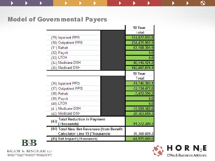 Model of Governmental Payers 12 