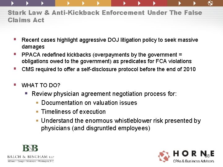 Stark Law & Anti-Kickback Enforcement Under The False Claims Act § Recent cases highlight