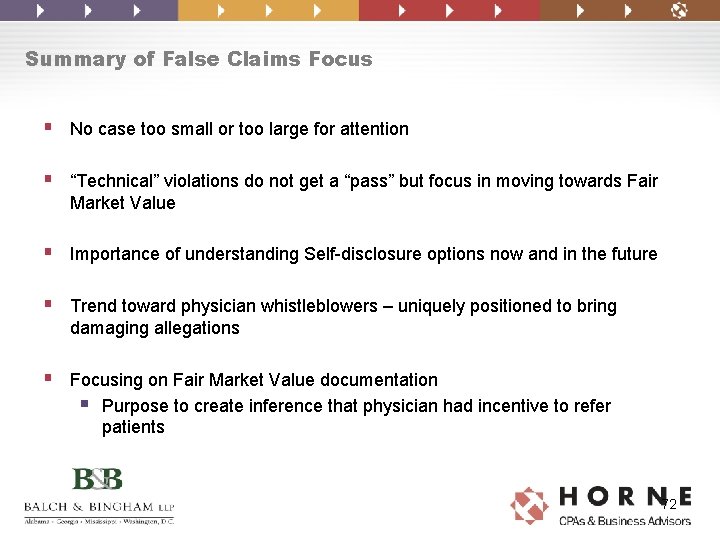 Summary of False Claims Focus § No case too small or too large for Summary of False Claims Focus § No case too small or too large for