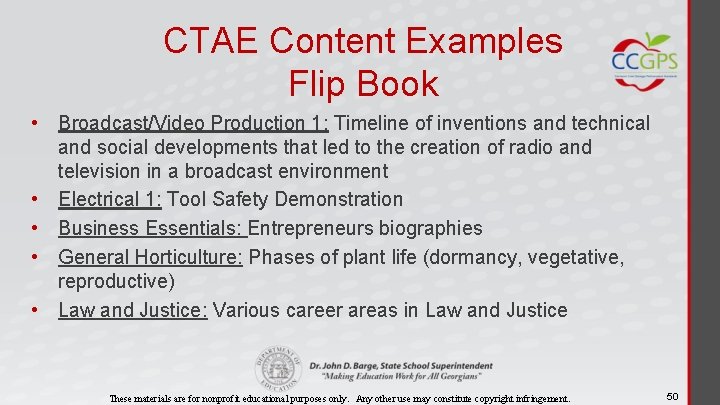 CTAE Content Examples Flip Book • Broadcast/Video Production 1: Timeline of inventions and technical