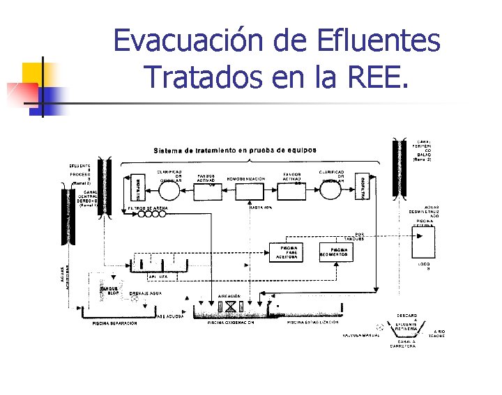 Evacuación de Efluentes Tratados en la REE. 