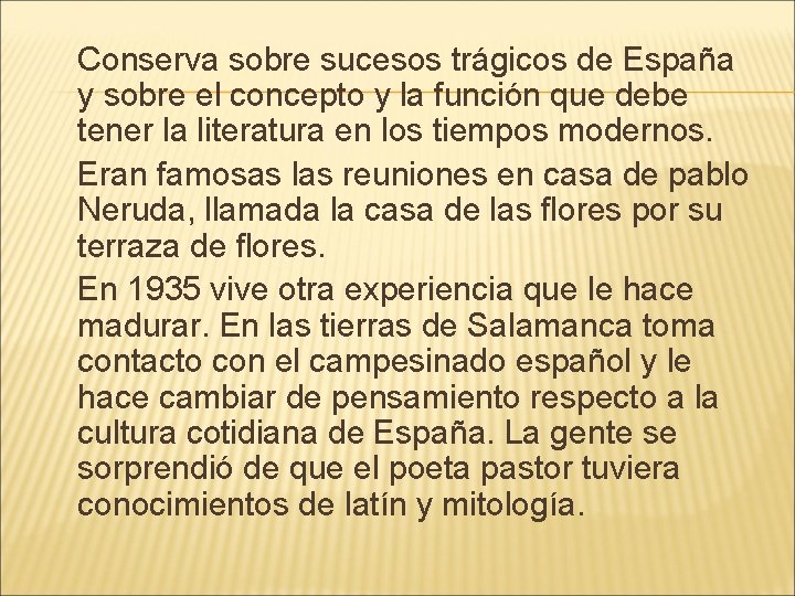 Conserva sobre sucesos trágicos de España y sobre el concepto y la función que