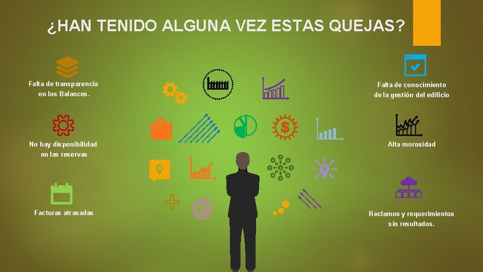 ¿HAN TENIDO ALGUNA VEZ ESTAS QUEJAS? Falta de transparencia Falta de conocimiento en los