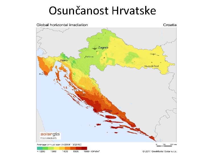 Osunčanost Hrvatske 