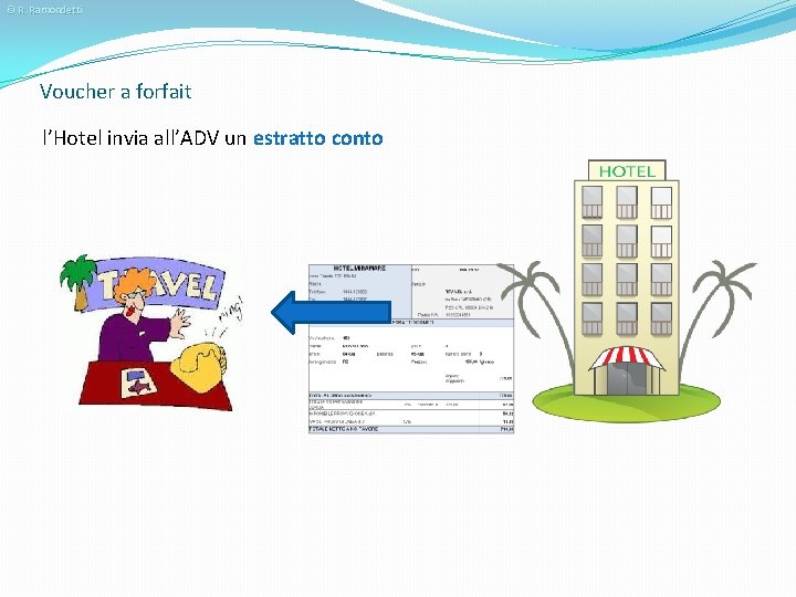 © R. Ramondetti Voucher a forfait l’Hotel invia all’ADV un estratto conto 